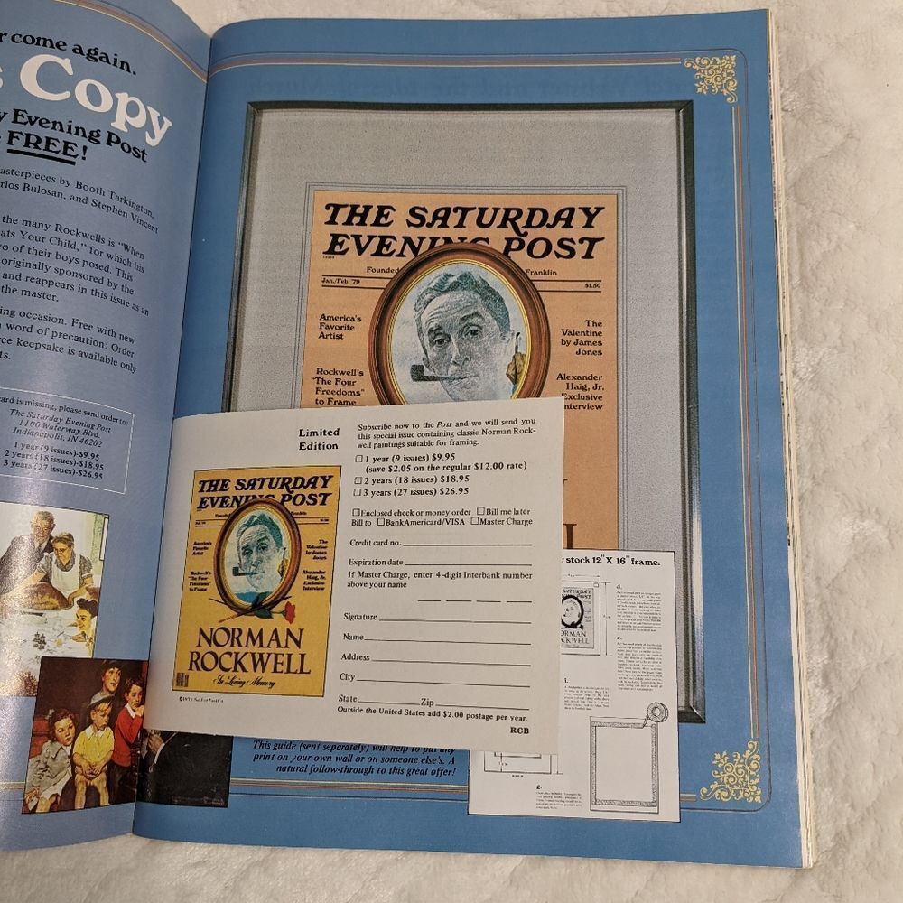 1978 Vintage Norman Rockwell Memory Album from the Sat Evening Post - Picture 4 of 15